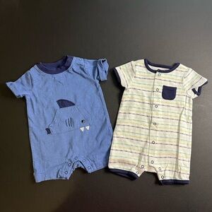 Gymboree baby boy rompers size 0-3 months; Bundle of 2